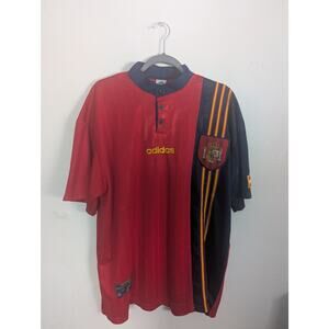 Spain 1996 Vintage Jersey XL Adidas Euro Soccer Shirt